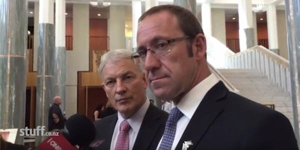 Nov 2015 NZ Labour leader Andrew Little talks about his meetings with Australian MPs to discuss the rights of expat Kiwis. (Photo: Sam Sachdeva).