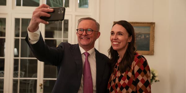 Jacinda Ardern to discuss New Zealanders rights with Anthony Albanese. Photo: Australian Prime Minister's Office