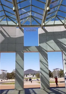 Shrine of Rememberance viewed from Parliament House, Canberra (Photo: Oz Kiwi)