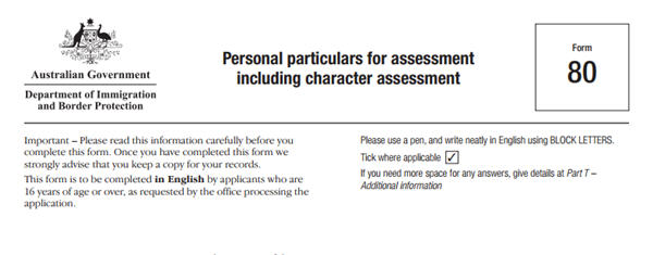 Oz Kiwi recommends that anyone aged 18 or over complete Form 80